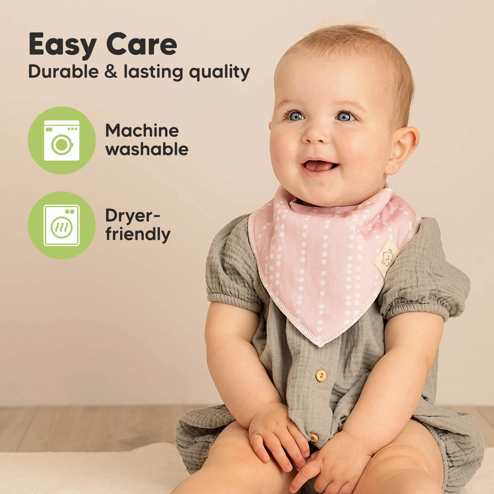 8-Pack Organic Bandana Bibs (Sweet Charm)