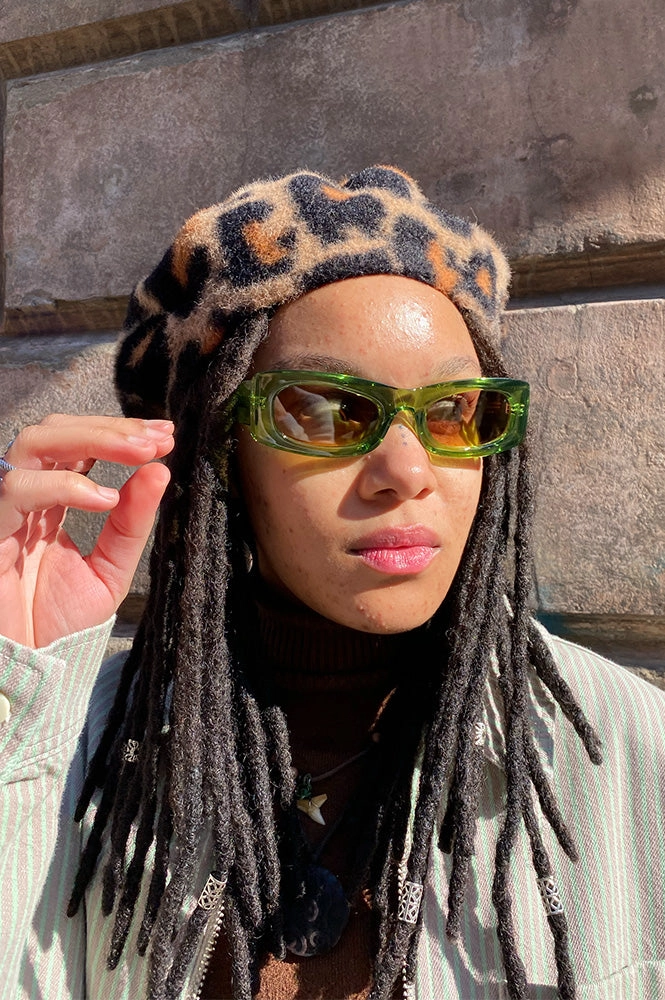 A Kjaerbede Frida Light Olive Sunglasses