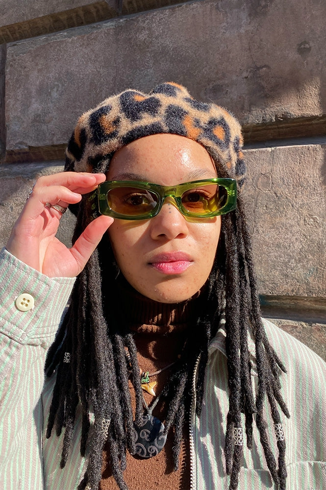A Kjaerbede Frida Light Olive Sunglasses