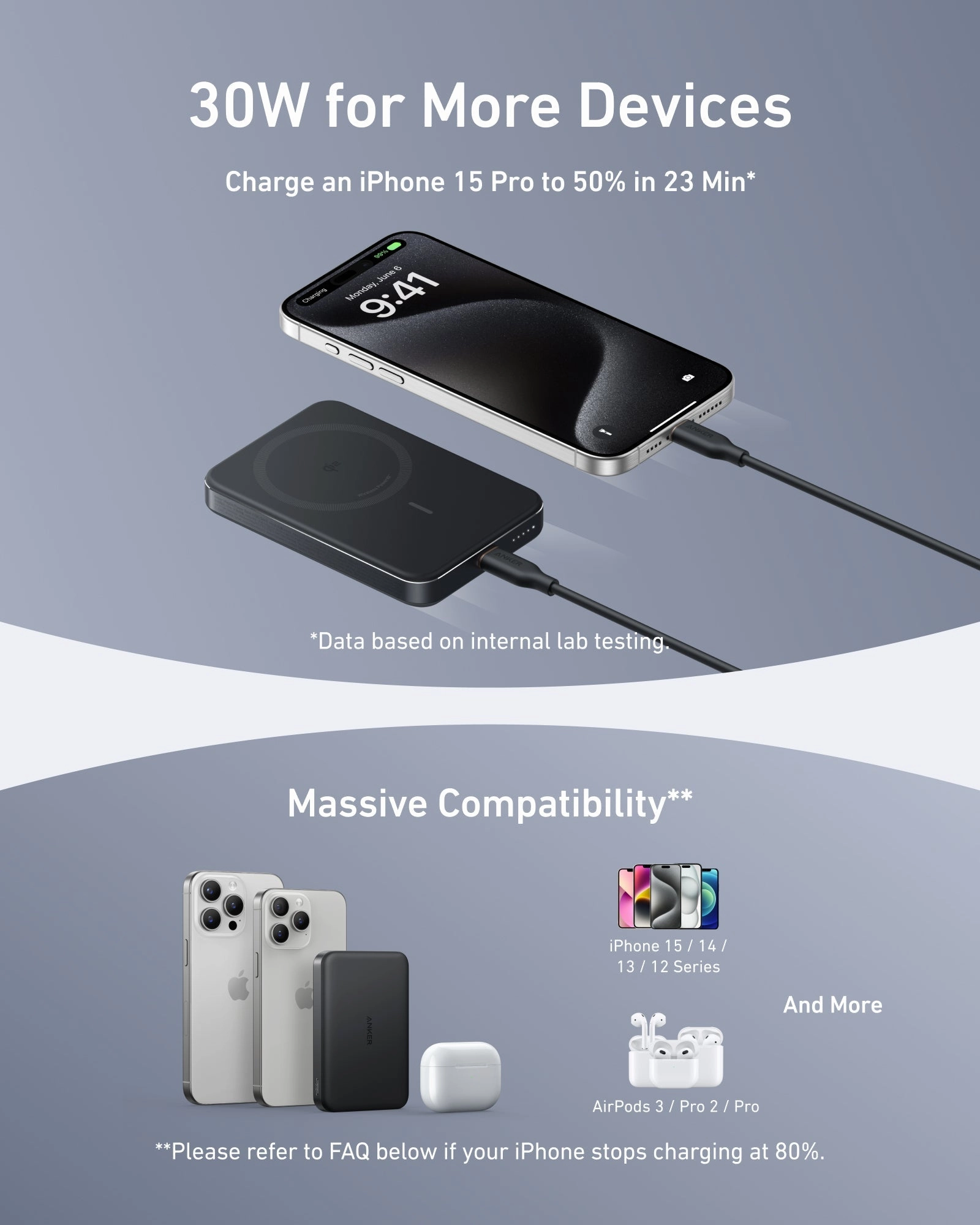 Anker MagGo Power Bank (10K, Slim)  | Customizable