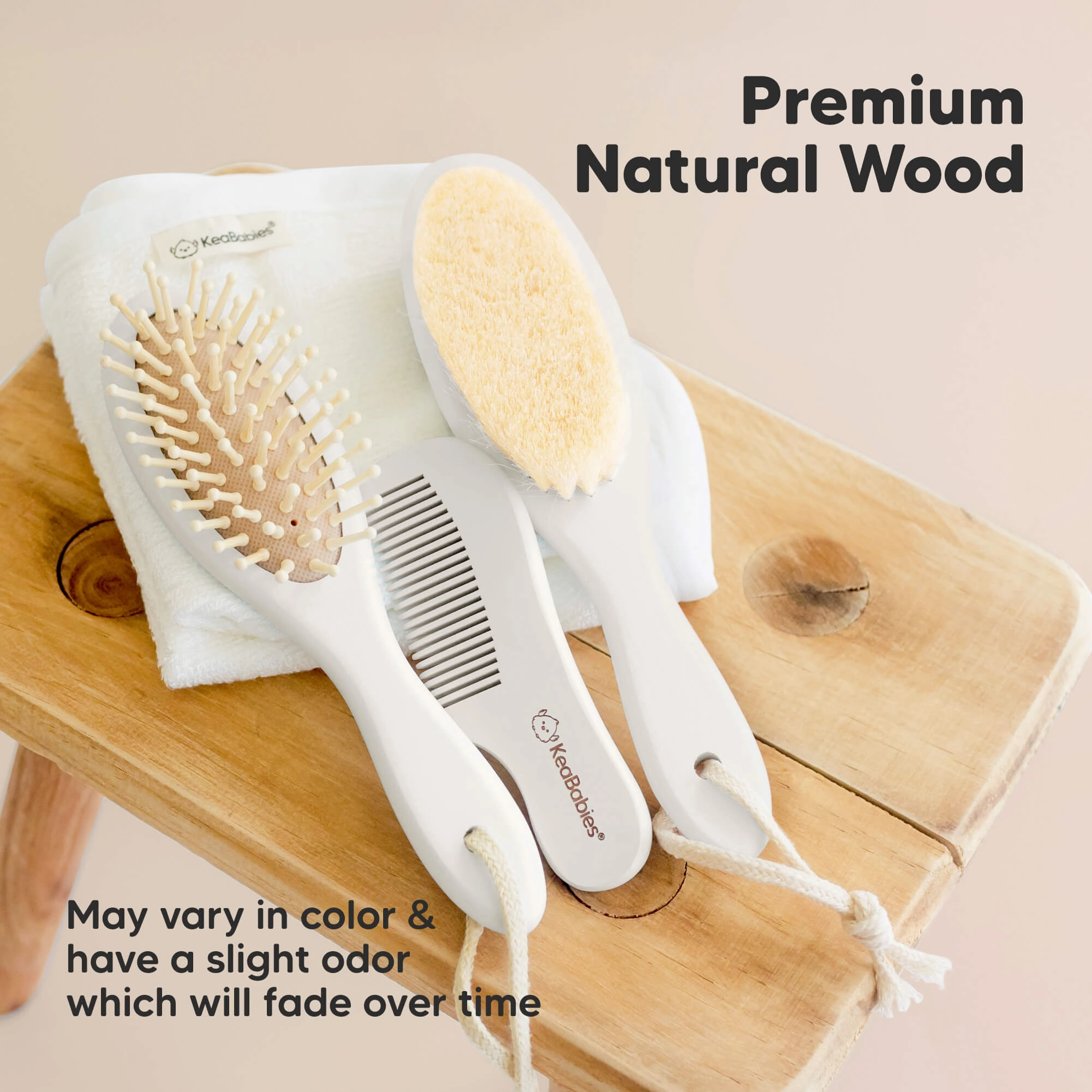 Baby Hair Brush and Comb Set (Vanilla)