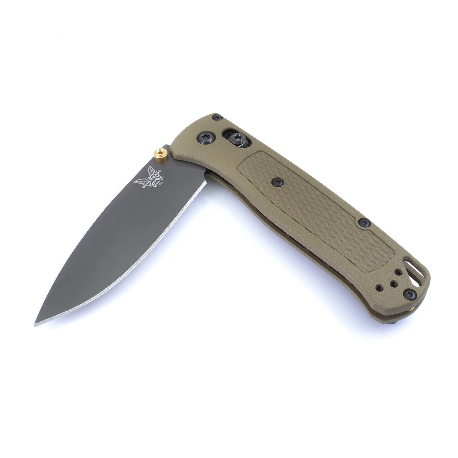 Benchmade Folding Knife - Bugout Steel Blade Ranger-Green Grivory Handle | 535GRY-1
