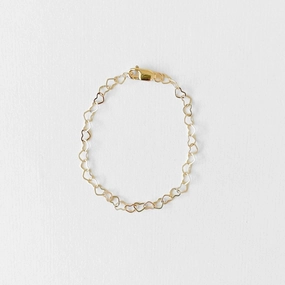 Bracelet - Gold Dainty Heart Chain