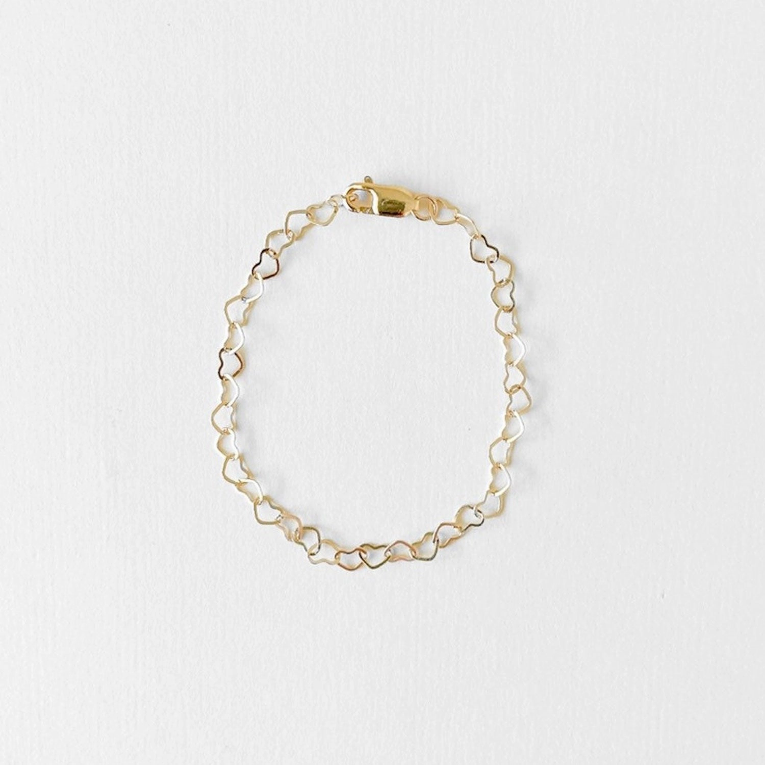 Bracelet - Gold Dainty Heart Chain