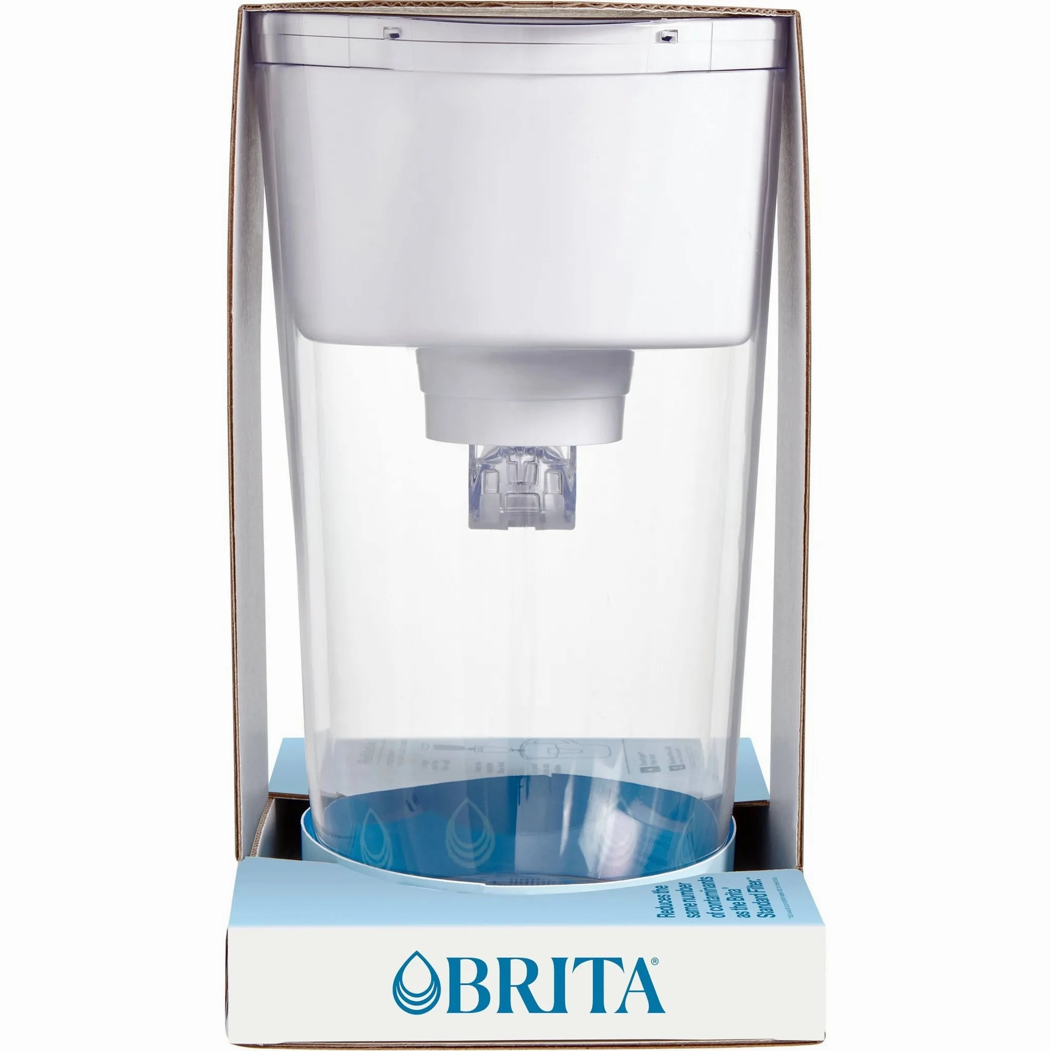 Brita 10-Cup Tahoe Water Pitcher Dispenser with Refillable Water Filter