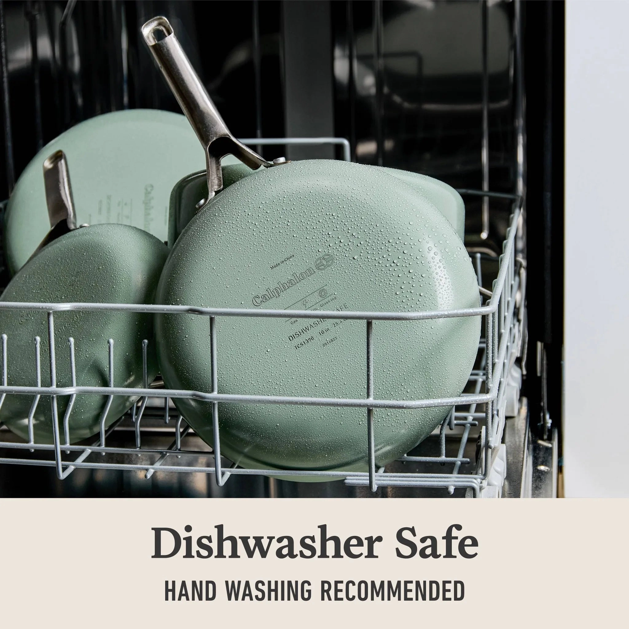 Ceramic Fry Pan Combo Silver Ash: Nonstick, Anodized Aluminum, Oven & Dishwasher Safe, 8" Diameter, 2-Piece Set