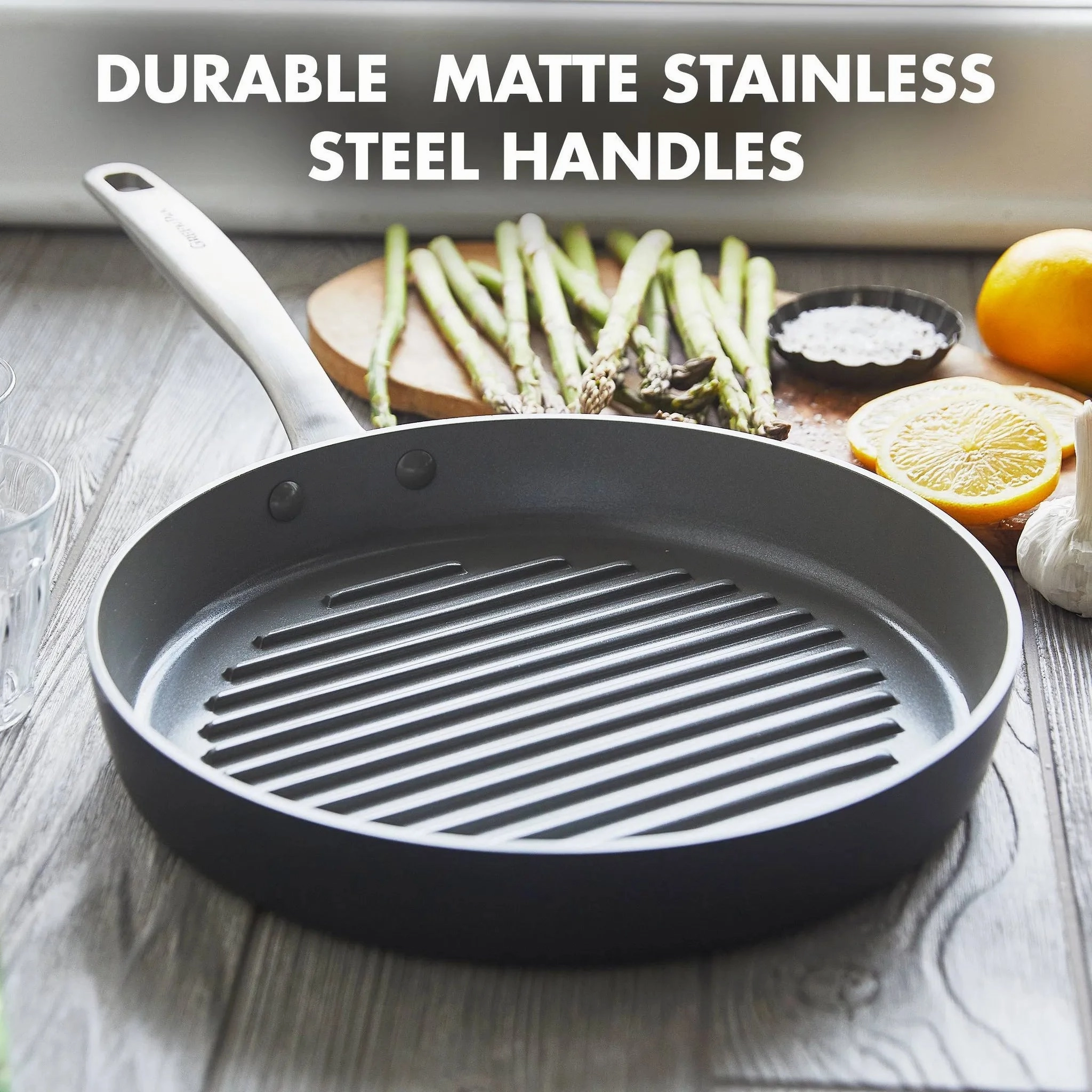 Chatham 11" Hard Anodized Healthy Ceramic Nonstick Grill Pan (See Description)