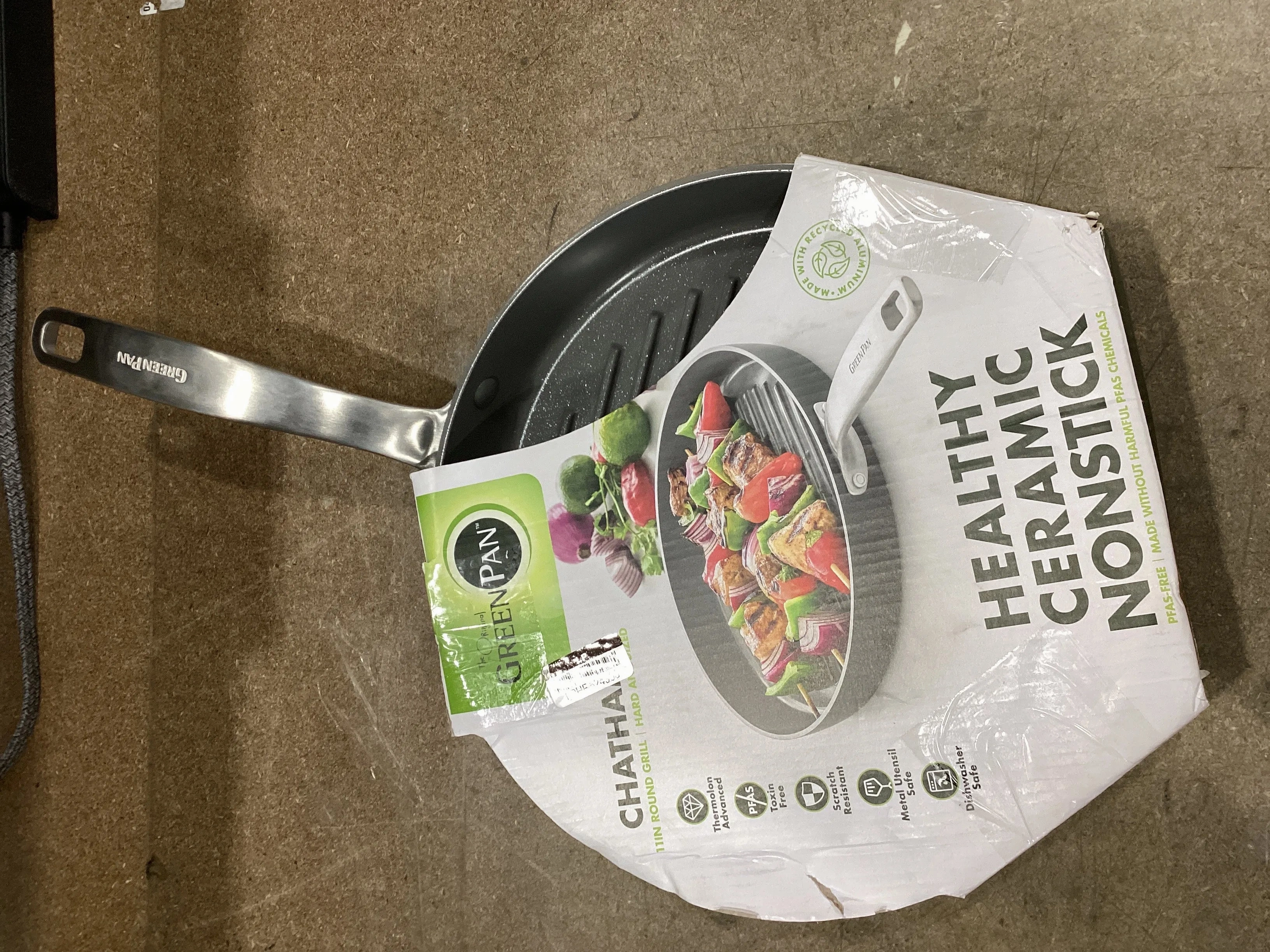 Chatham 11" Hard Anodized Healthy Ceramic Nonstick Grill Pan (See Description)