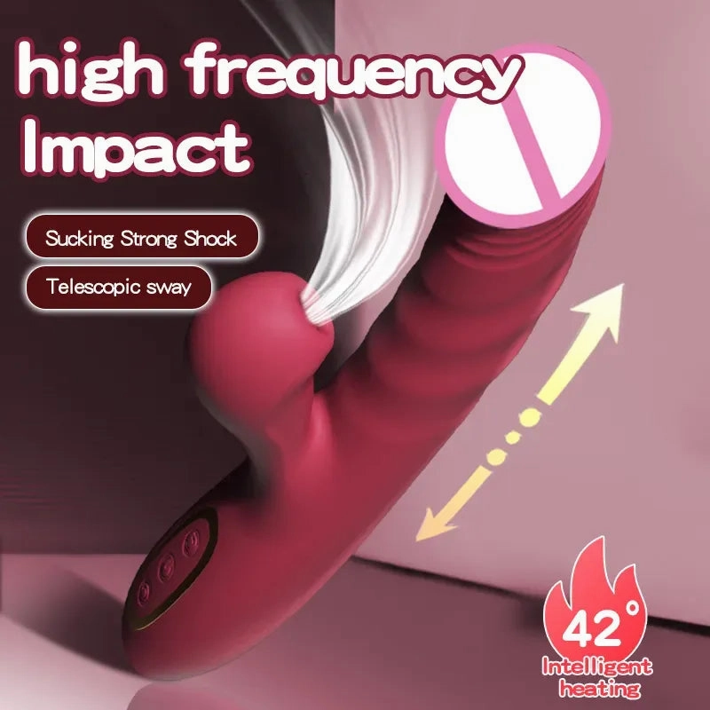 Clitoris Suction & G-Spot Vibrator Dual Sensation Vibrator