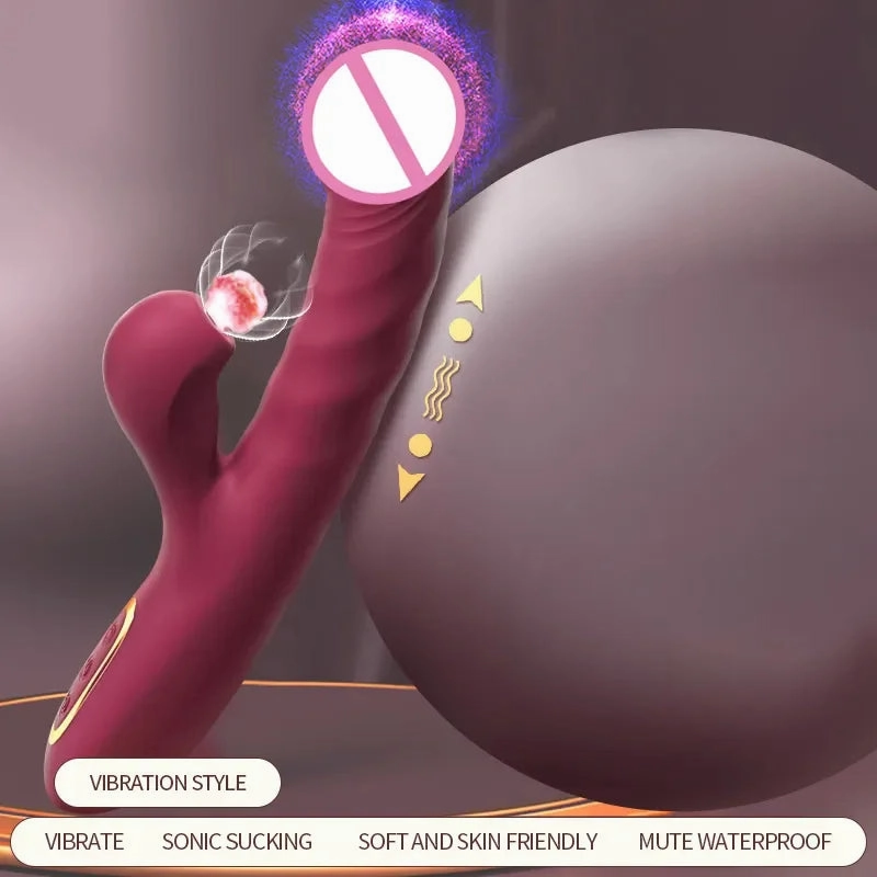 Clitoris Suction & G-Spot Vibrator Dual Sensation Vibrator