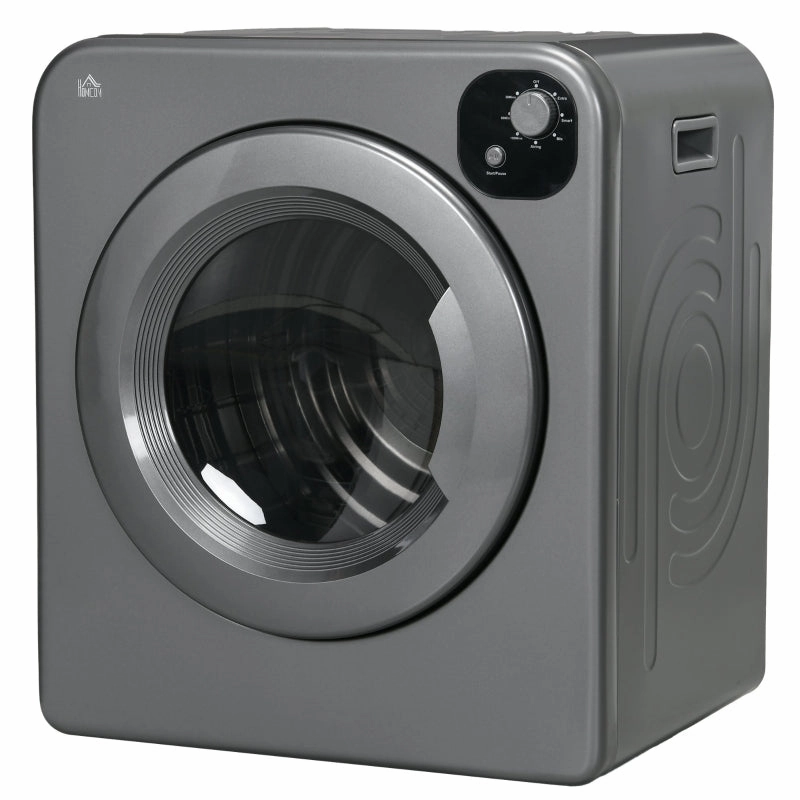 Compact Laundry Dryer 1300W Front Load Electric Dryer - Gray