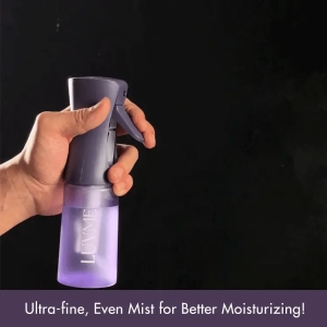 Continuous Ultra-Fine Mist Spray Bottle, Empty Spray Bottle for Hairstyling, Cleaning & More