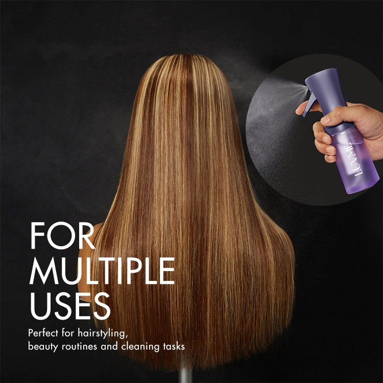 Continuous Ultra-Fine Mist Spray Bottle, Empty Spray Bottle for Hairstyling, Cleaning & More