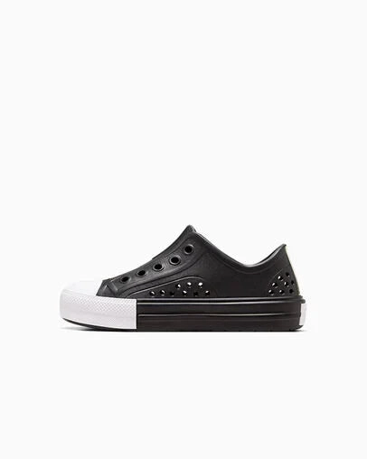 CONVERSE KID'S ALL-STAR PLAY LITE CX EASY-ON BLACK/WHITE CLOGS
