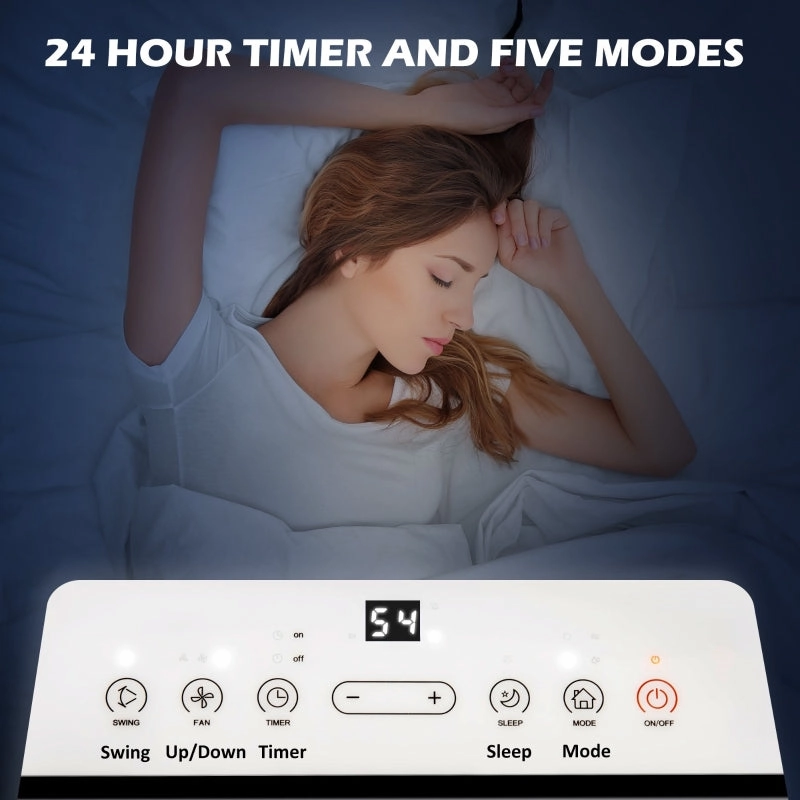 Dehumidifier Fan Auto Sleep with 24H Timer On/Off