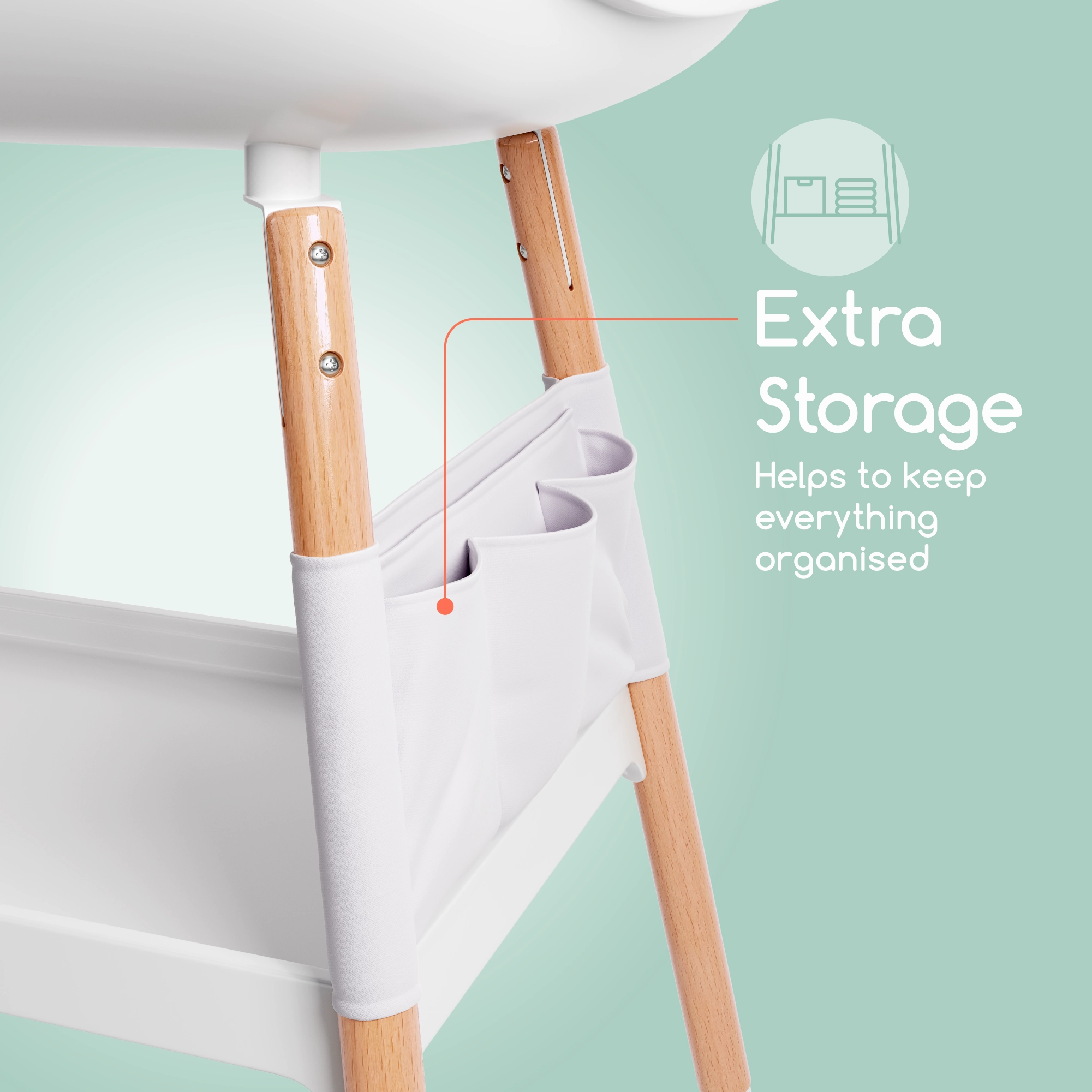 Deluxe Diaper Changing Table (Changing Pad Included)
