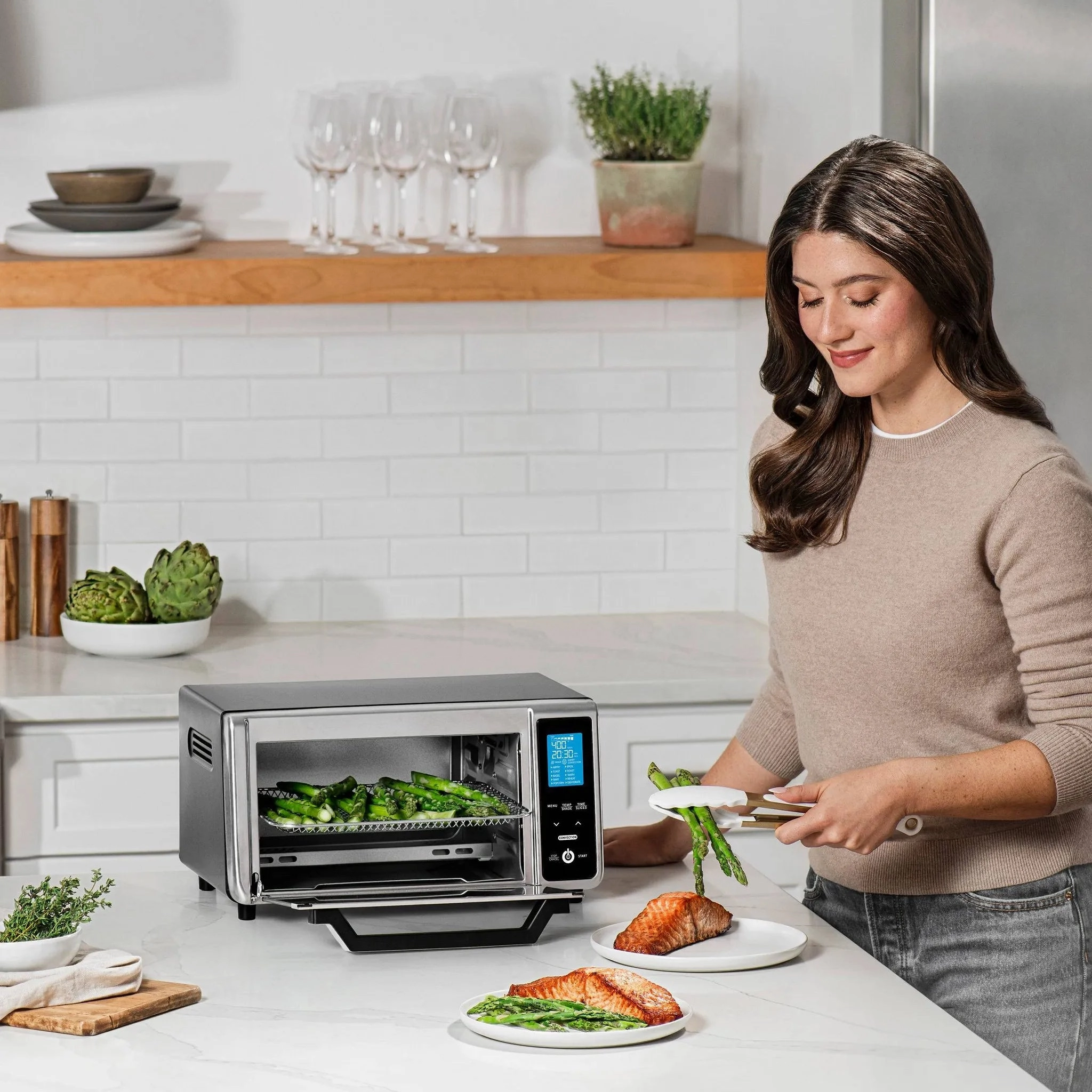 Digital 4-Slice Toaster Oven Air Fryer with 11 Cooking Functions
