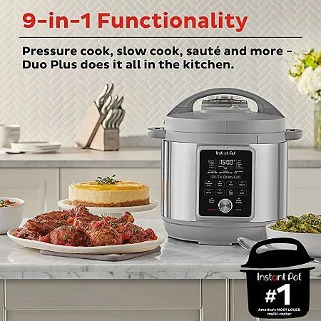 Duo Plus 6-quart Multi-Use Pressure Cooker with Whisper-Quiet Steam Release