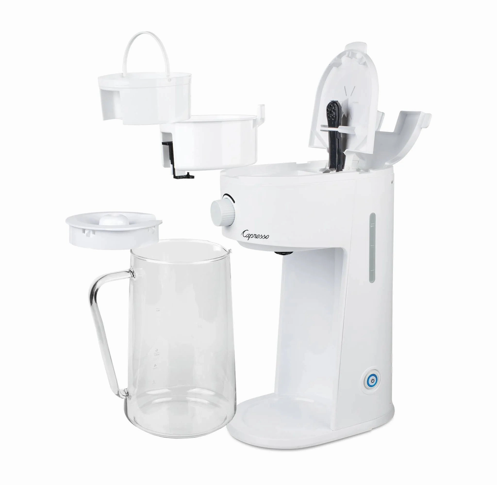 Electric Ice Tea Brewer with Adjustable Control & Removable Loose Tea Filter