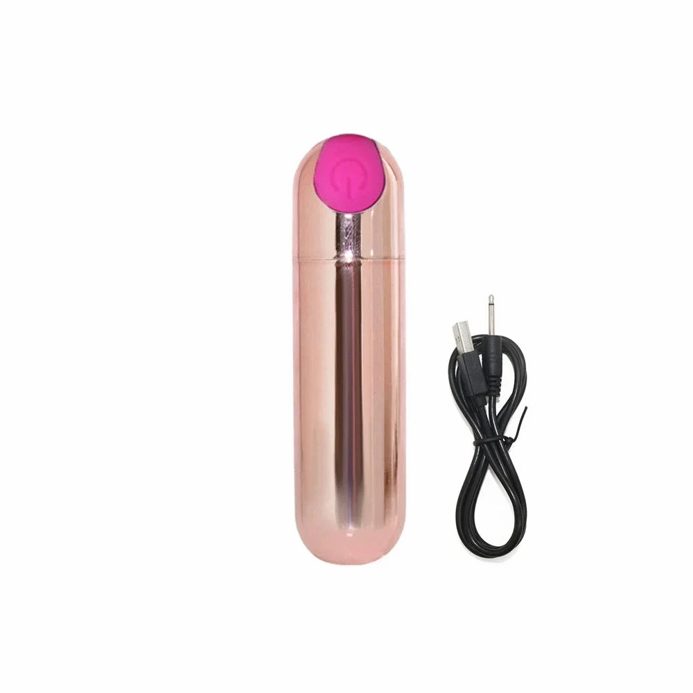 Essential Bliss Bullet Vibrator: 10-Mode Mini Vibrator Women Sex Tool