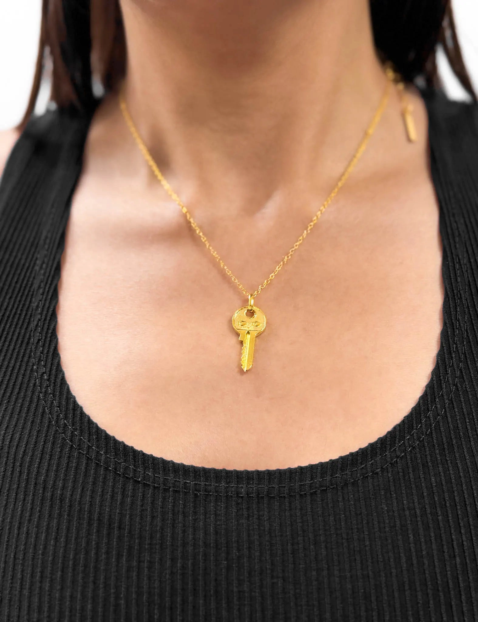 Eyelock Key Pendant - Golden Key Charm