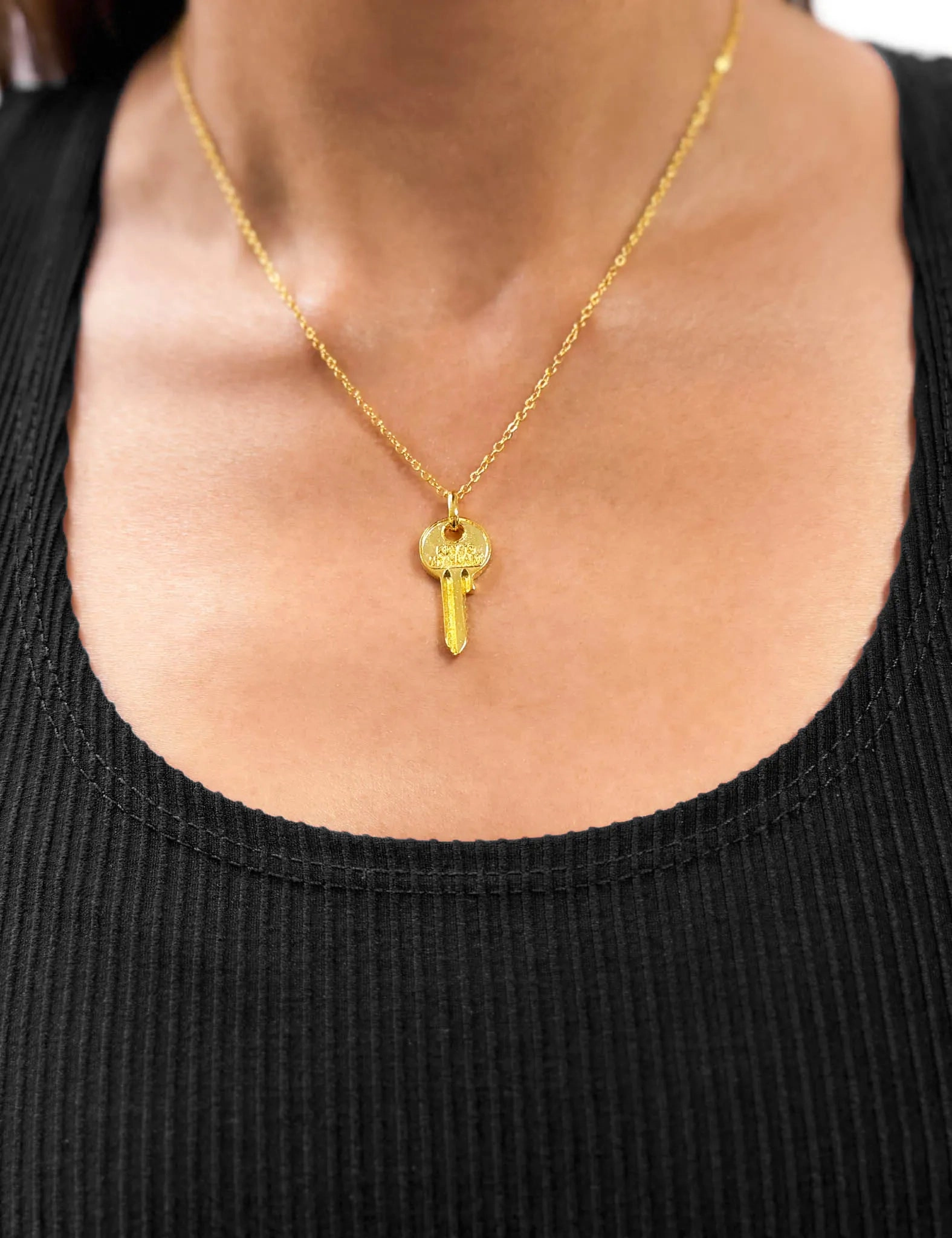 Eyelock Key Pendant - Golden Key Charm