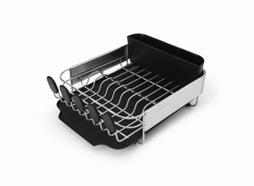 Freestanding Compact Dishrack With Drain Board & Caddy