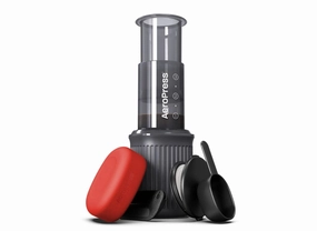 Go Travel Coffee Press: Best Manual Single Serve Coffee Maker, Fits Travel Mug, 8 oz Capacity - Black