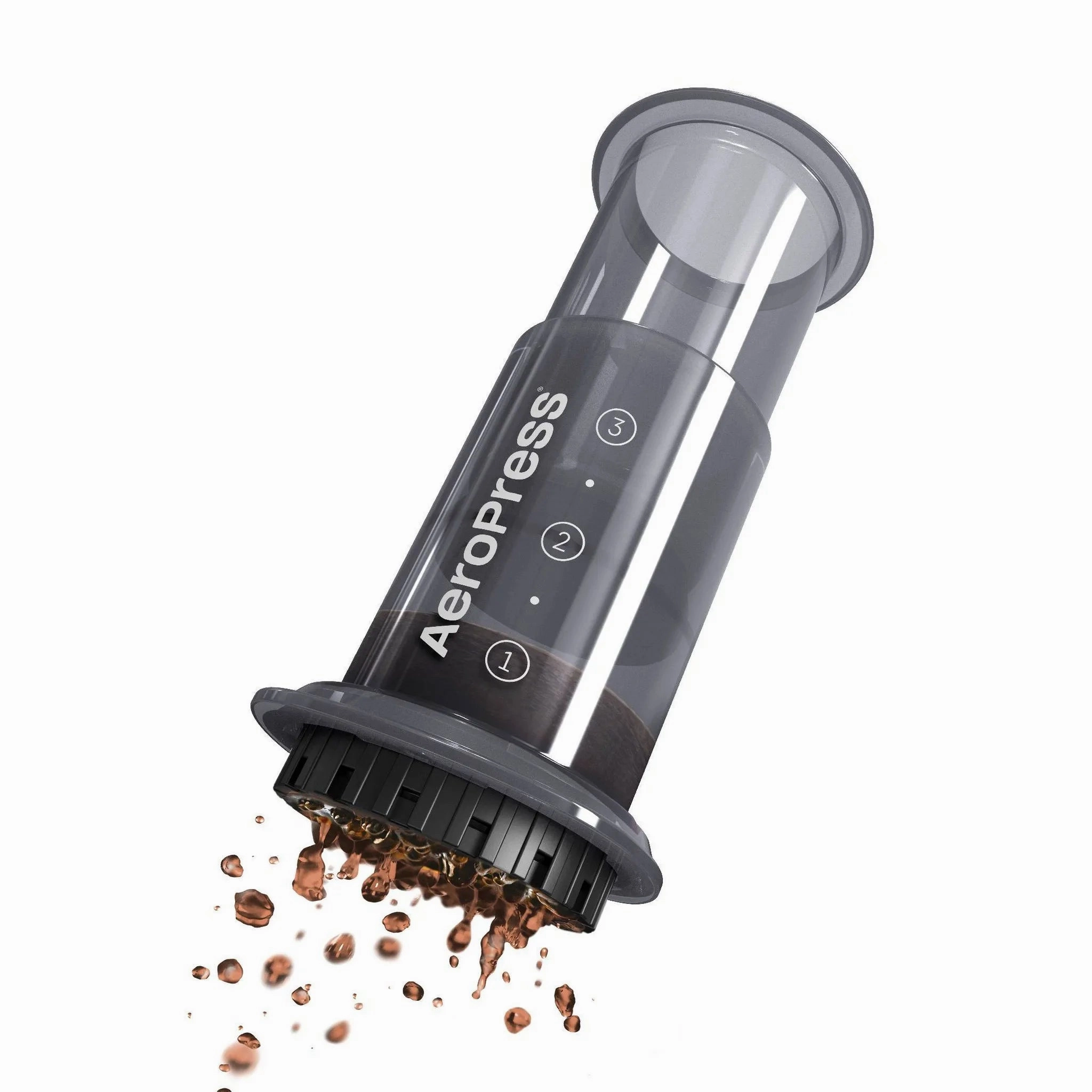 Go Travel Coffee Press: Best Manual Single Serve Coffee Maker, Fits Travel Mug, 8 oz Capacity - Black