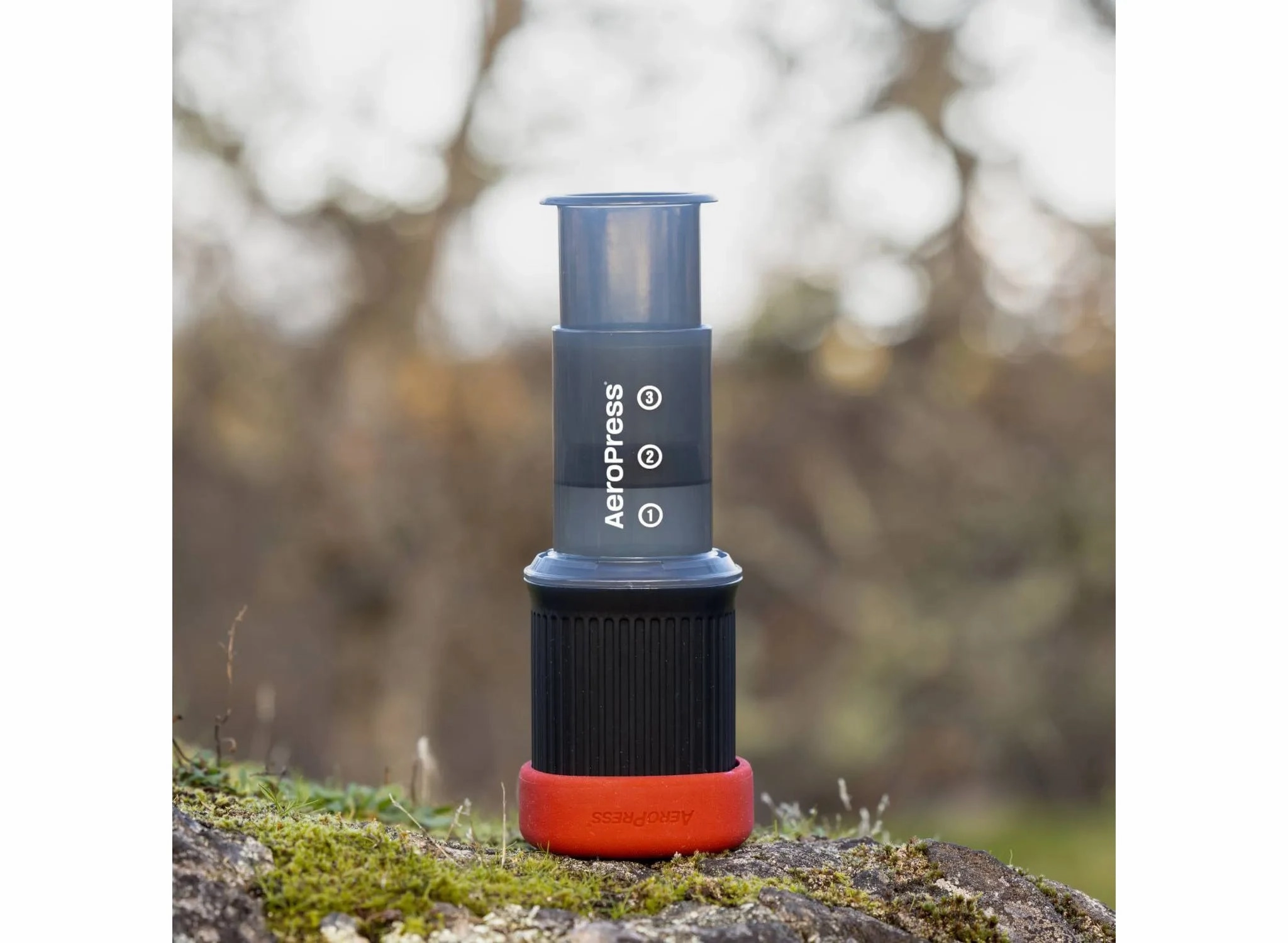 Go Travel Coffee Press: Best Manual Single Serve Coffee Maker, Fits Travel Mug, 8 oz Capacity - Black
