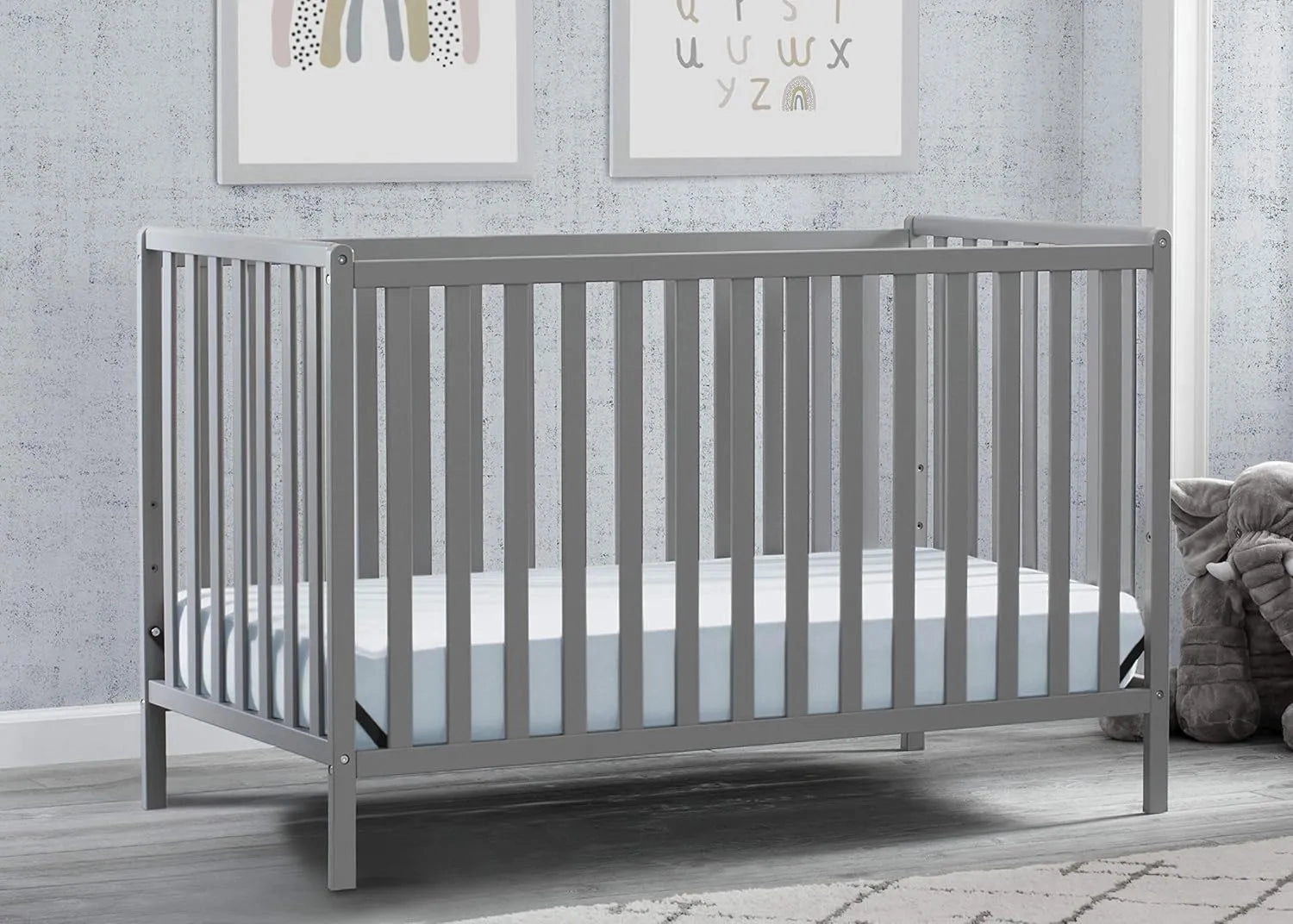Heartland 4-in-1 Convertible Crib - Gray