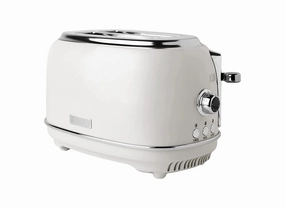 Heritage 2 Slice Wide Slot Toaster - Ivory & Chrome