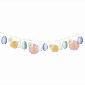 Honeycomb Easter Bunny Garland