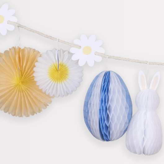Honeycomb Easter Bunny Garland