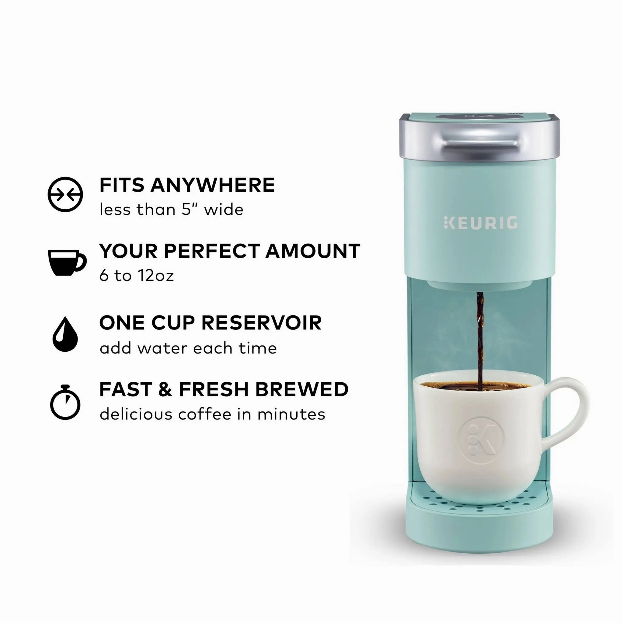 K-Mini Single-Serve K-Cup Pod Coffee Maker - Oasis