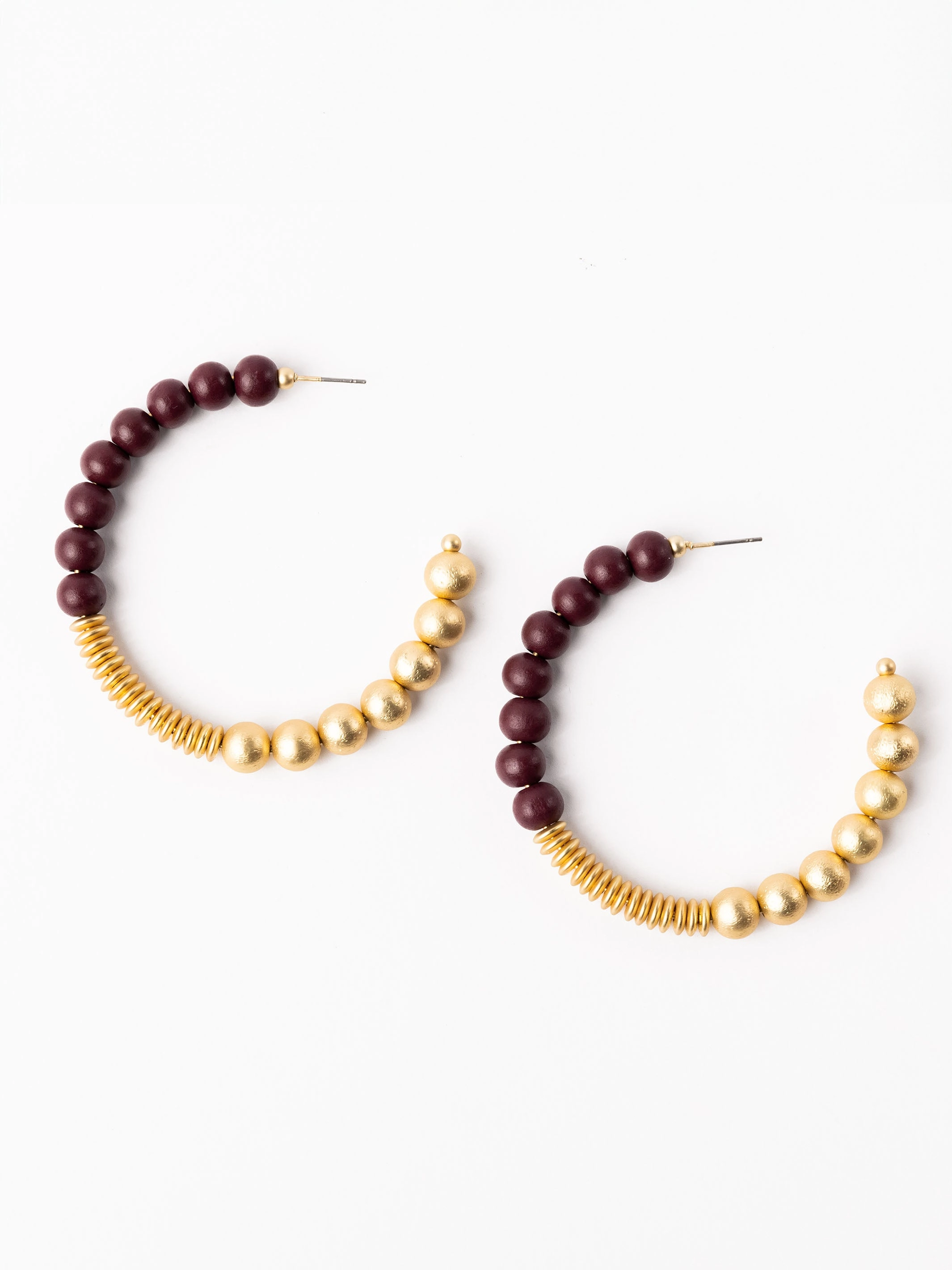 Kelly Earrings | Garnet   Gold
