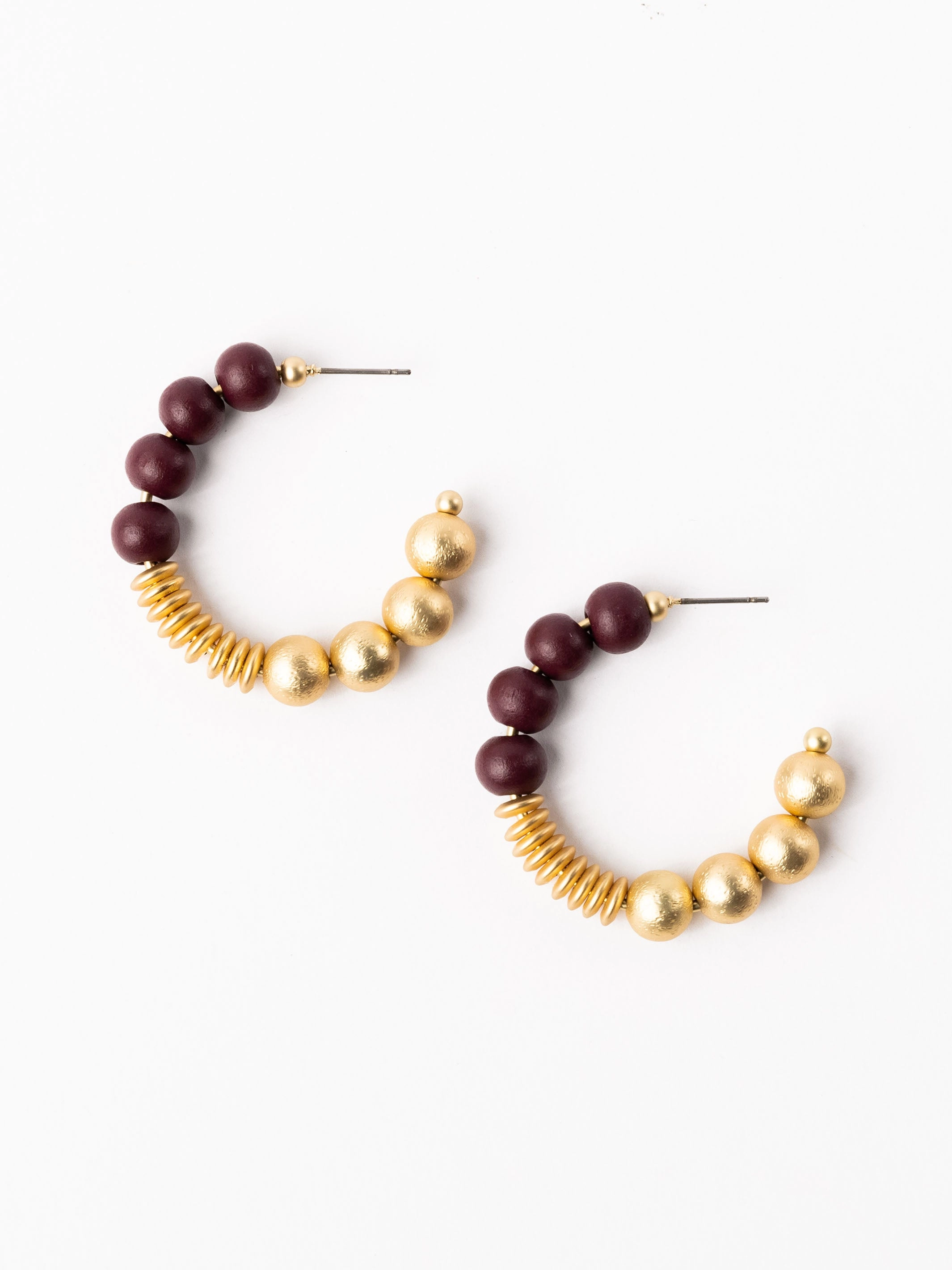 Kelly Earrings | Garnet   Gold