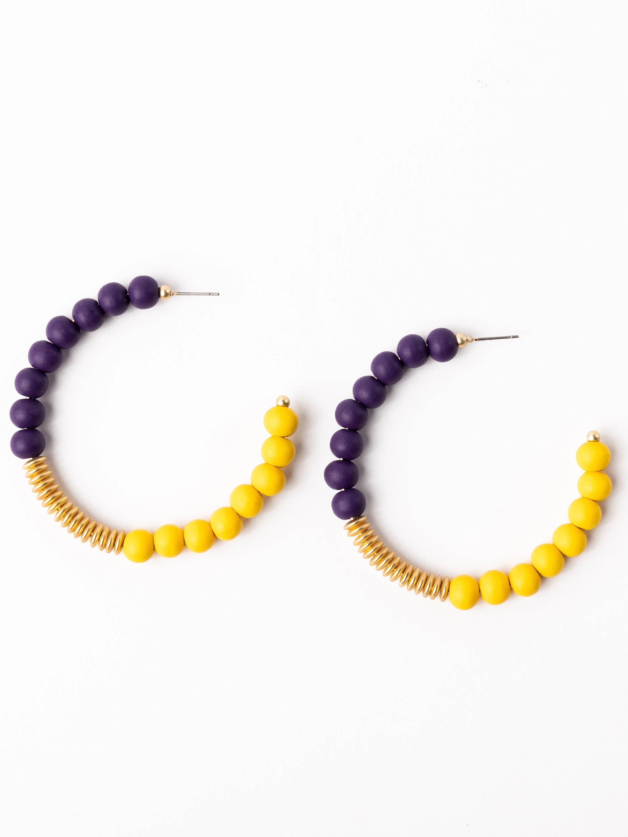 Kelly Earrings | Purple   Gold