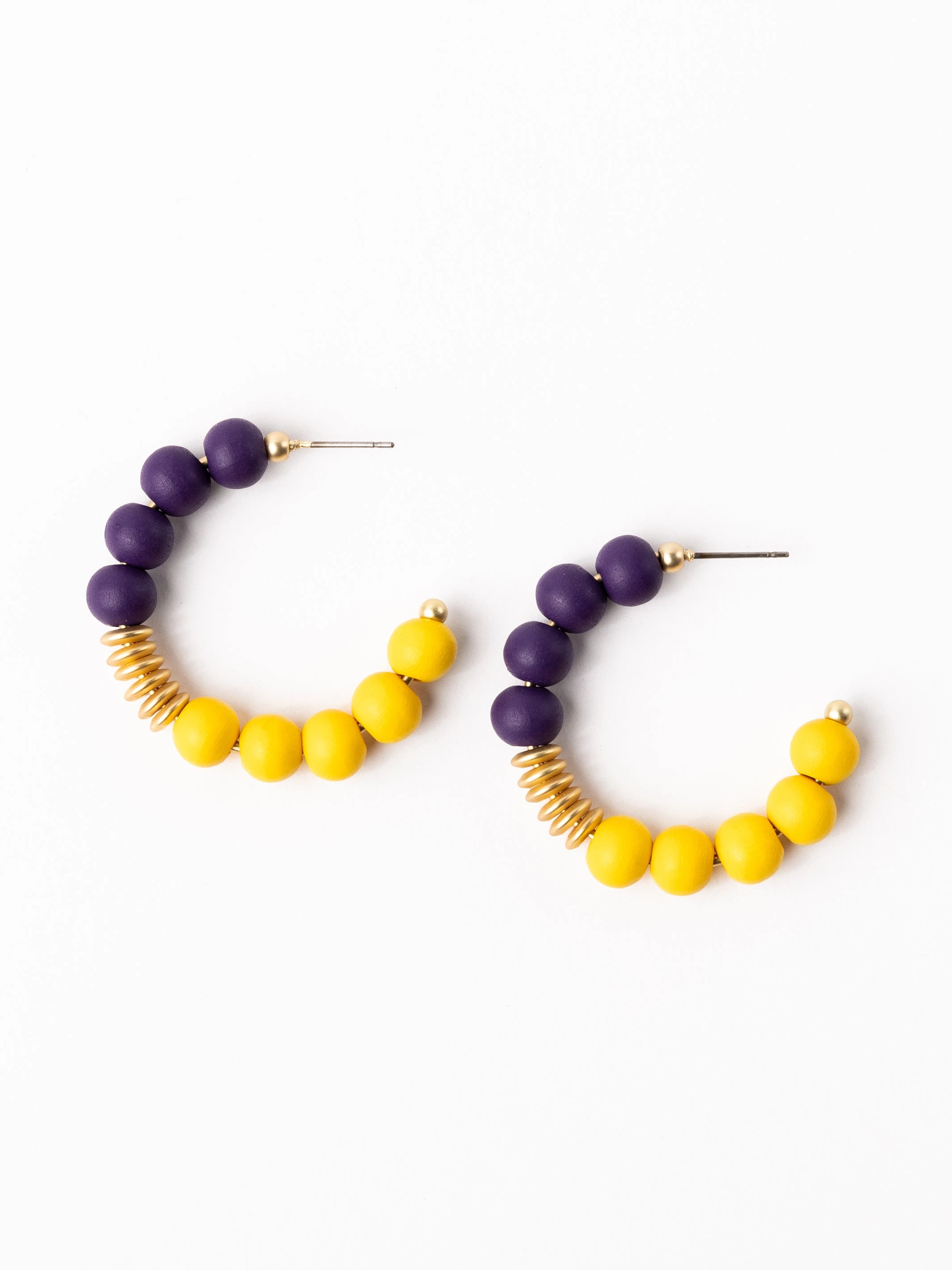 Kelly Earrings | Purple   Gold
