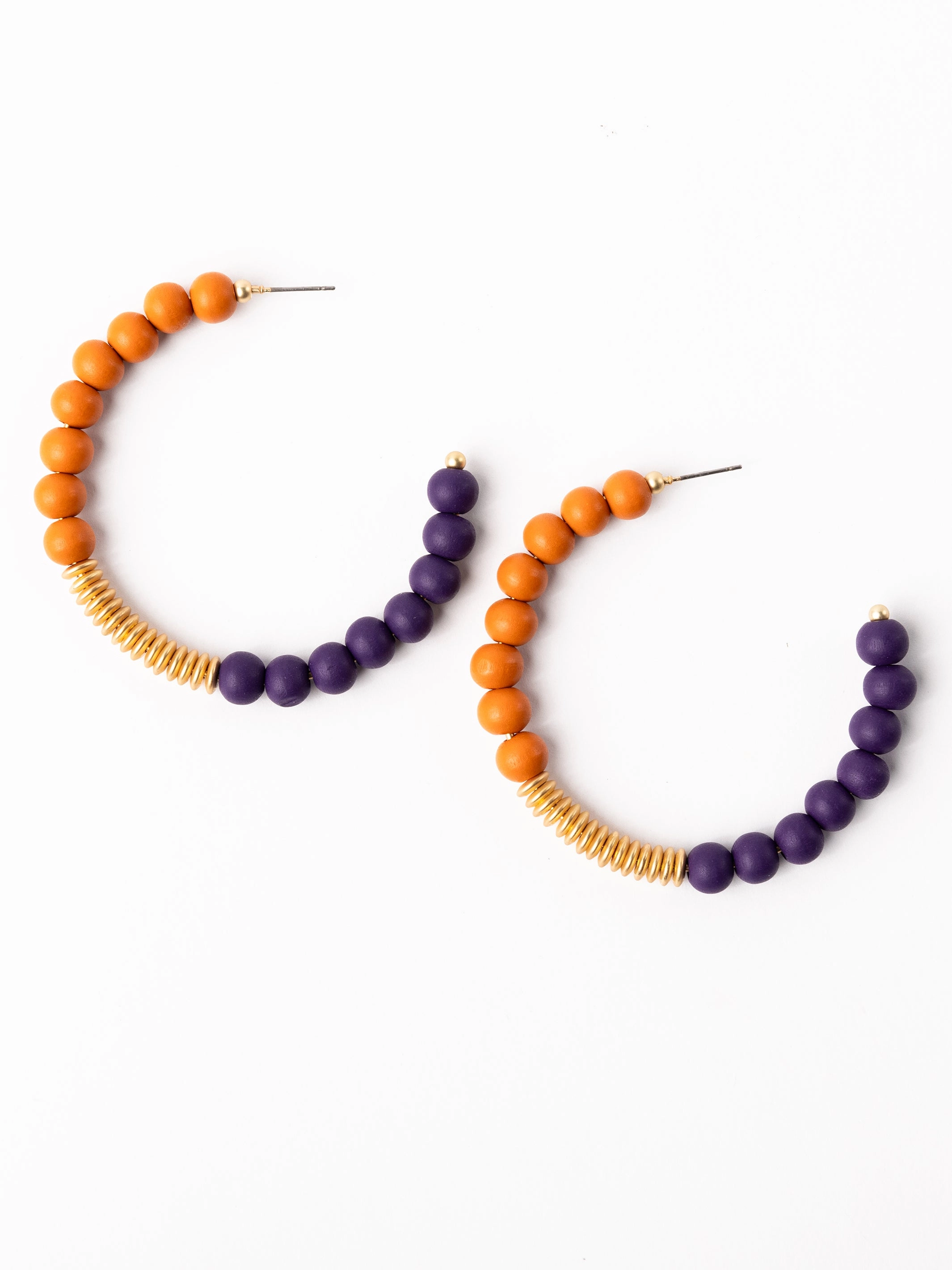 Kelly Earrings | Purple   Orange