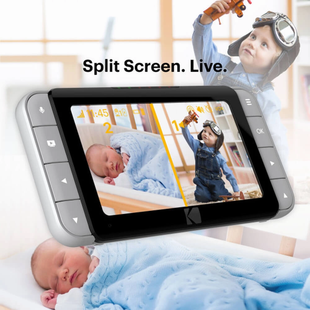 Kodak Cherish C525P 5" Smart Video Baby Monitor With Motorised PT Camera