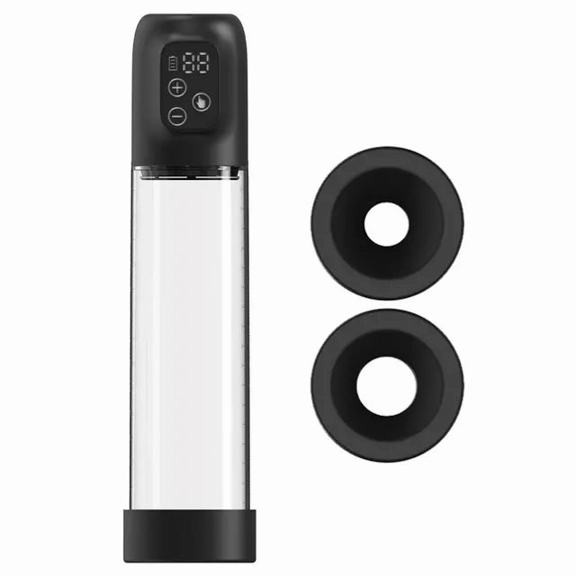 LCD Automatic Penis Pump with Rose Sleeve & Suction Modes