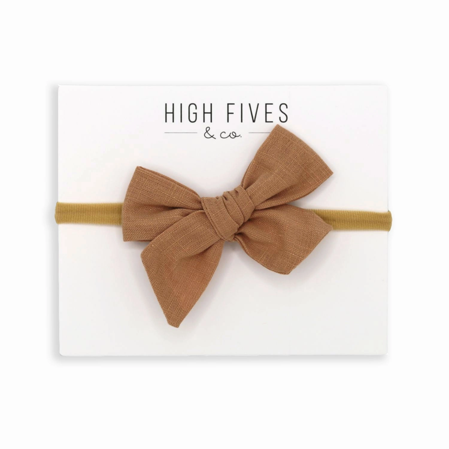 Linen Bow Nylon Headband