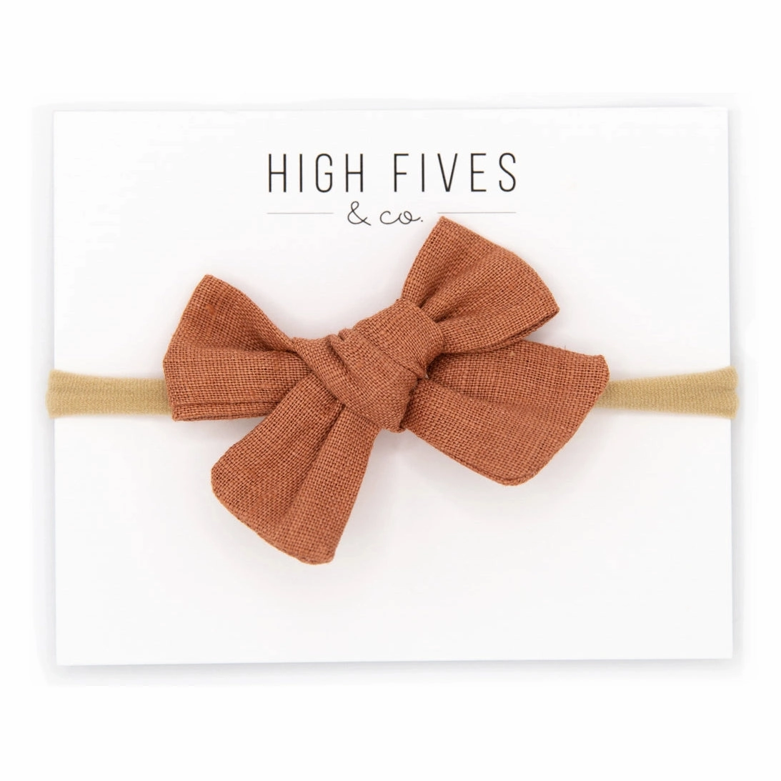 Linen Bow Nylon Headband