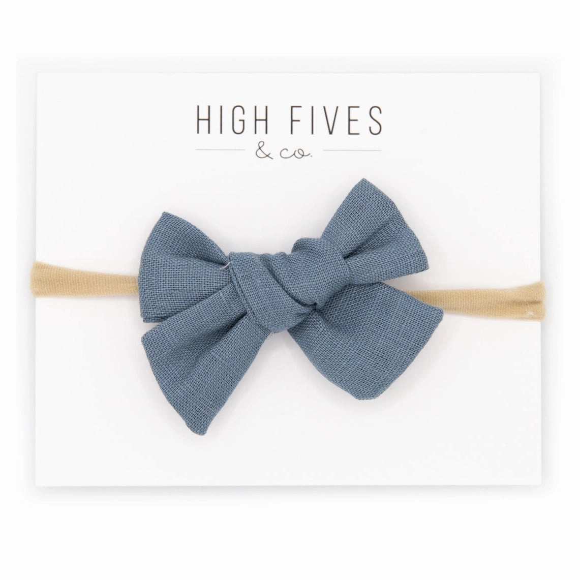 Linen Bow Nylon Headband
