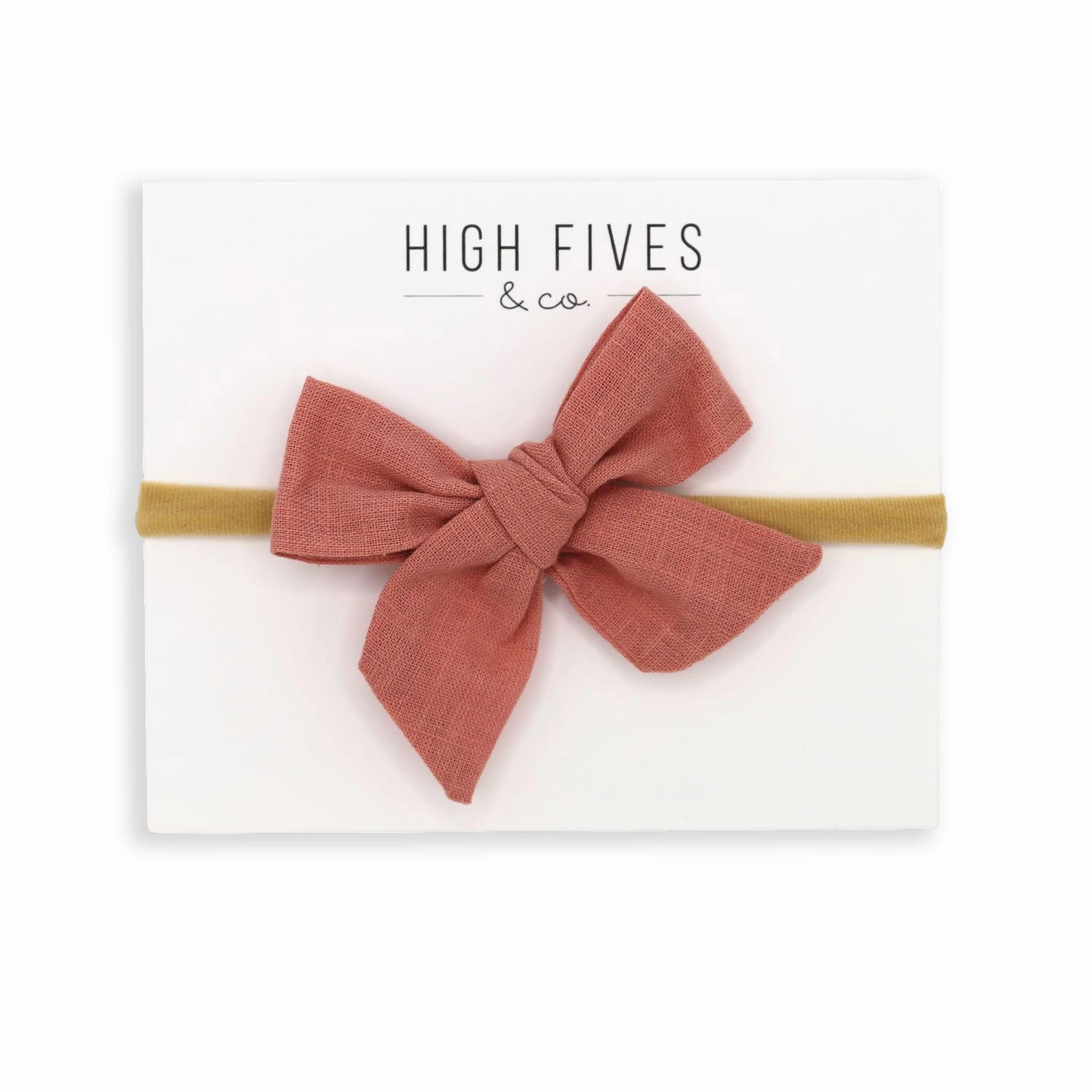 Linen Bow Nylon Headband