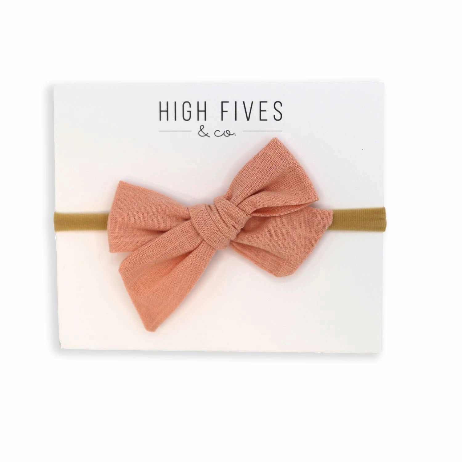 Linen Bow Nylon Headband