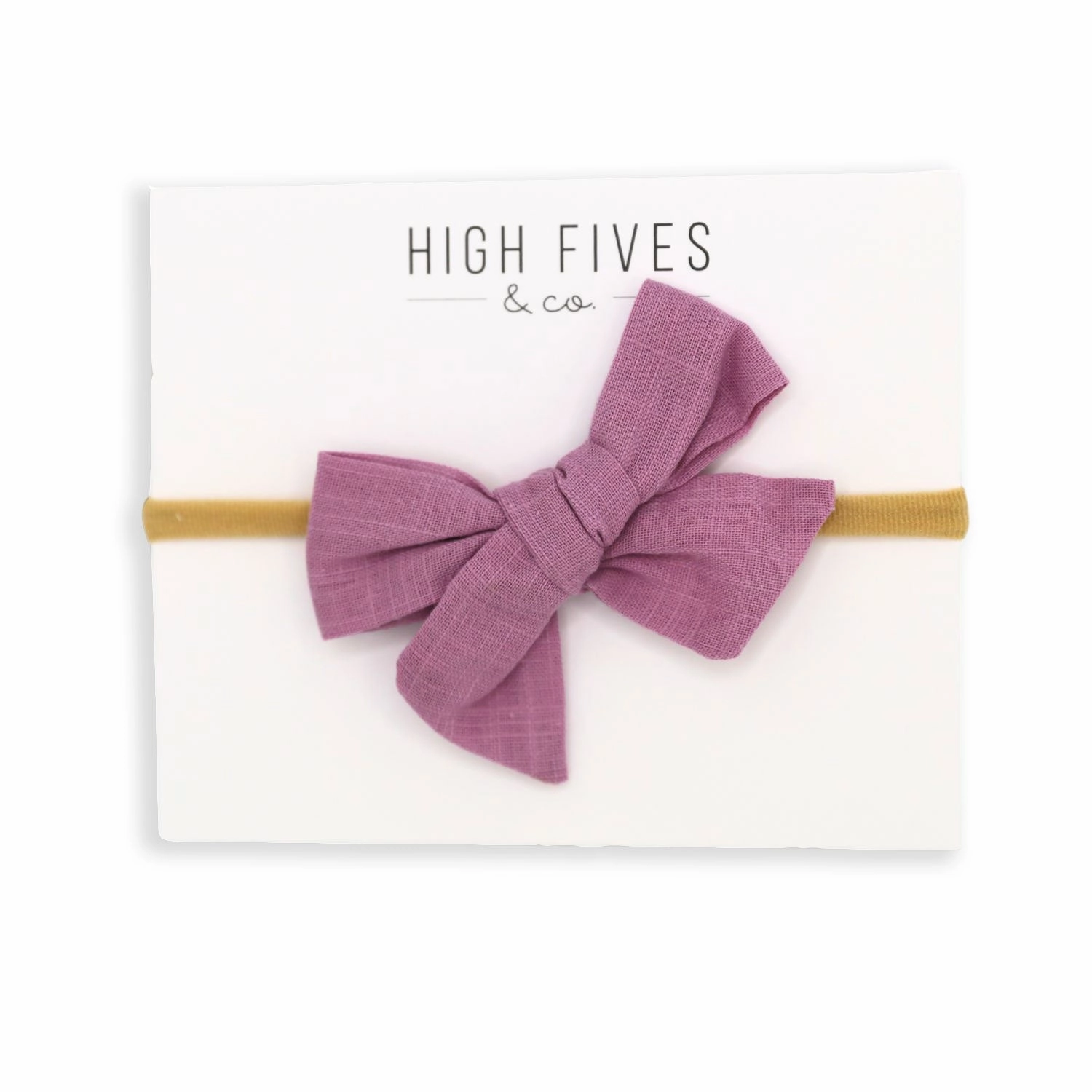 Linen Bow Nylon Headband