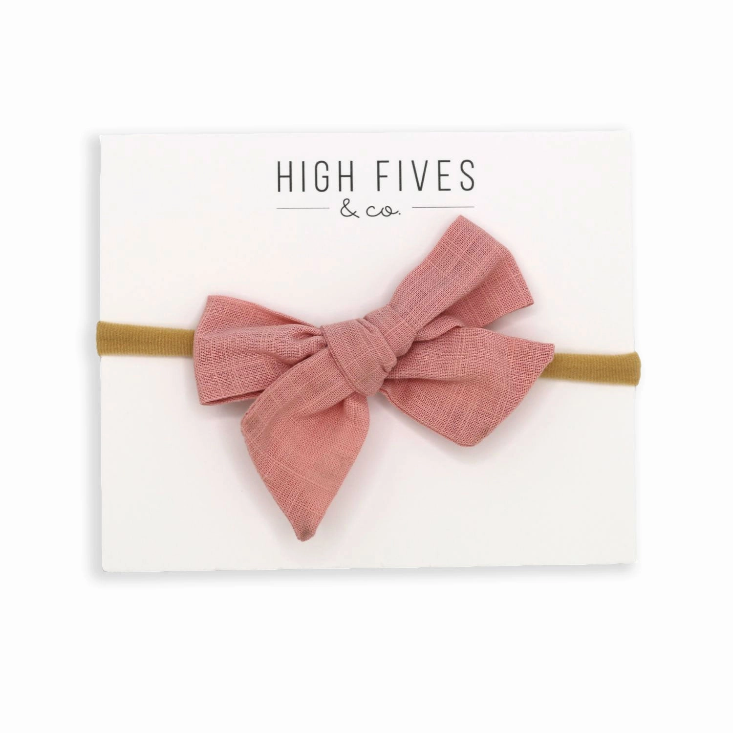 Linen Bow Nylon Headband