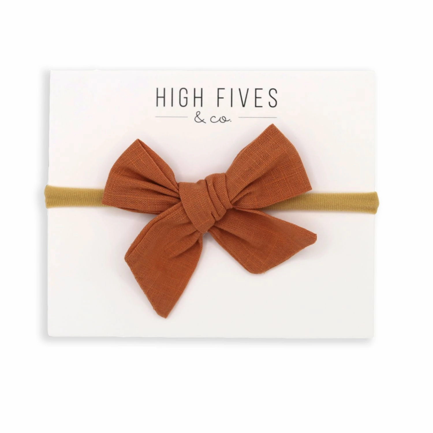 Linen Bow Nylon Headband